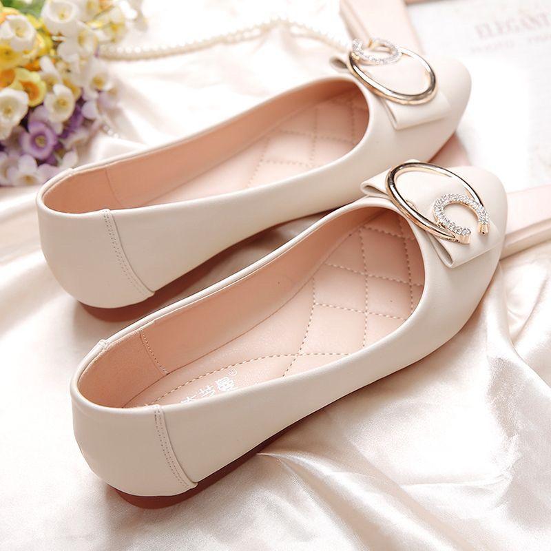 Product Introduction of Giày Nữ Tods, Baimuniao, Đế Mềm, Da Mềm, Thích Hợp Cho Mùa Lò Xo Và Mùa Thu, Giày Sữa, Giày Đế Bằng Thoải Mái Thường Ngày Mùa Hè, Hàng Mới Về 13