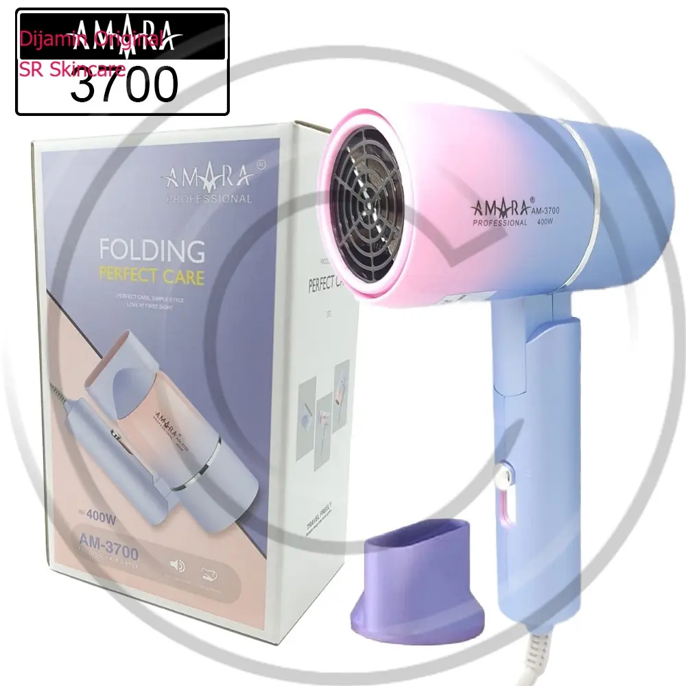 AMARA / HD AM-3700 / Folding Hairdryer Gradiasi Fashion 400 Watt / Hair dryer Lipat Travel Size