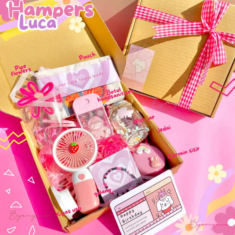 HAMPERS CEWEK KADO ULANG TAHUN LUCU GEMOY GEMASH HAMPERS HADIAH WISUDA WANITA GIFT BOX ULTAH PAKET KADO WISUDA GRADUATION ANNIVERSARY VALENTINE SEMPRO SKRIPSI BIRTHDAY GIFTBOX REMAJA UNTUK PACAR AESTHETIC KOREAN GINGHAM KPOP STATIONARY AKSESORIS KIPAS 0