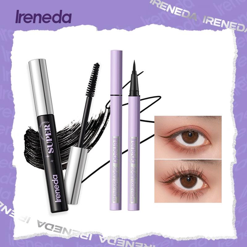 Ireneda-Bộ Trang Điểm Mắt Không Thấm Nước 2 Miếng OhMyWink Mascara Đầy Sợi Bút Kẻ Mắt Trang Điểm Mắt Đeo Lâu