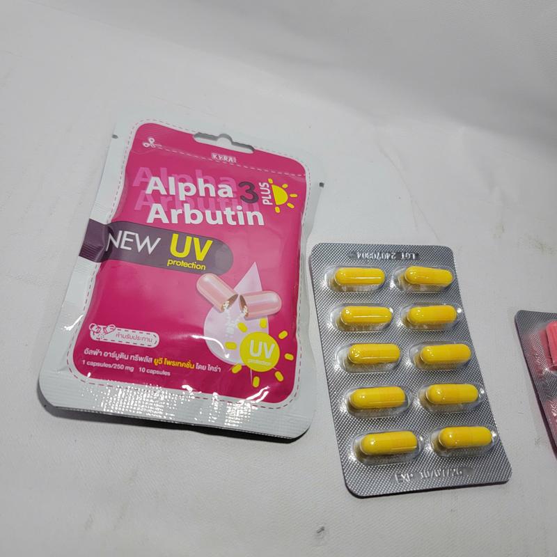 Viên kích trắng Alpha Arbutin 3 Plus+ dạng viên dùng trộn kem hỗ trợ trắng da body 4