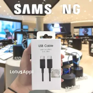 KABEL SAMSNG FAST CHARGING USB C TO C 5A ORIGINAL 100% BERGARANSI