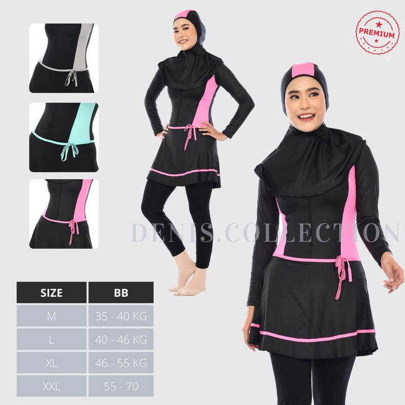 Baju Renang Muslimah Dewasa Baju Renang Wanita Muslim Baju Berenang Perempuan Remaja BEST SELLER Panjang Syari baju renang muslim dewasa 2