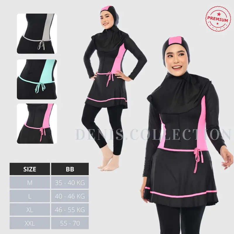 Baju Renang Muslimah Dewasa Baju Renang Wanita Muslim Baju Berenang Perempuan Remaja BEST SELLER Panjang Syari baju renang muslim dewasa 1