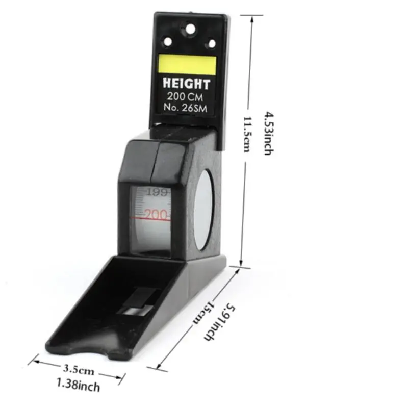 Height Measuring Ruler, 200cm/1mm Wall Mounted Stature Meter, Retractable Height Measuring Ruler for Home and Hospital Use 1