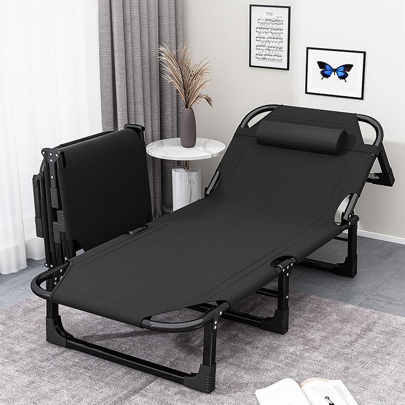 Giường Ngủ Gấp Gọn Giường Xếp Văn Phòng Giường Gấp Khung Thép Chất Liệu Chất Lượng Cao ,Khung thép chắc chắn, Có thể chịu 100kg, Thiết kế kỹ thuật Ergonomic phù hợp với nhiều vị trí ngủ giường khung hiện đại đen trắng thoải mái ghế tựa đa năng