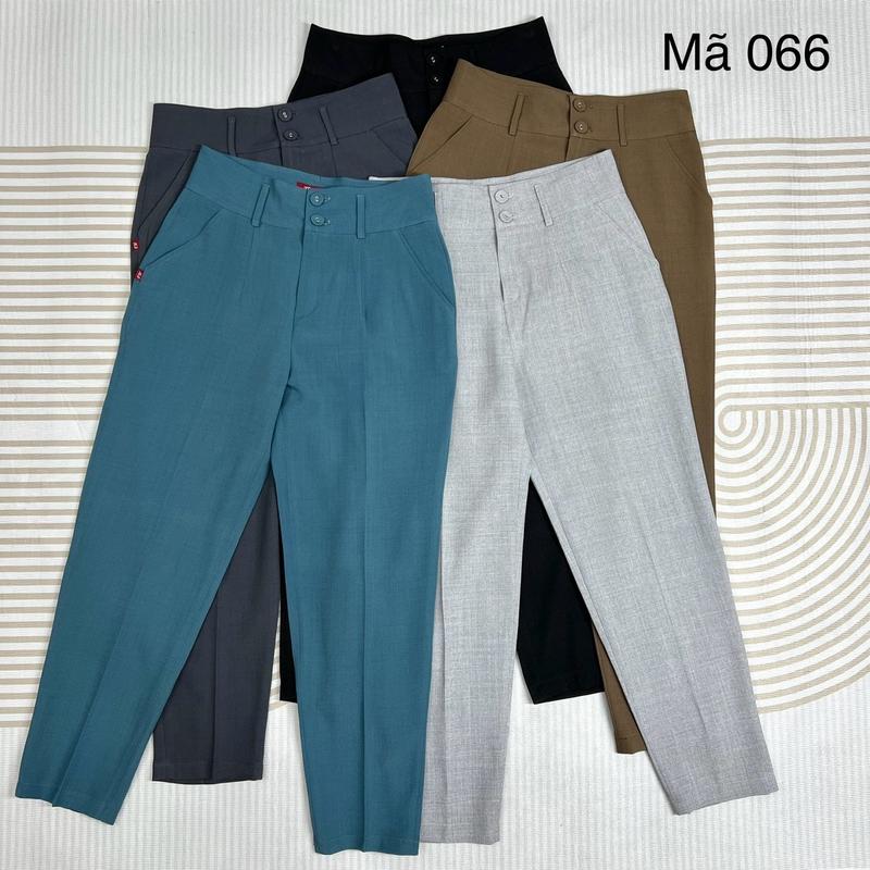 Quần âu dáng baggy mã 066 chất xước lạnh mềm mỏng nhẹ và mát thanh lịch cho nữ. THÀNH NAM 2