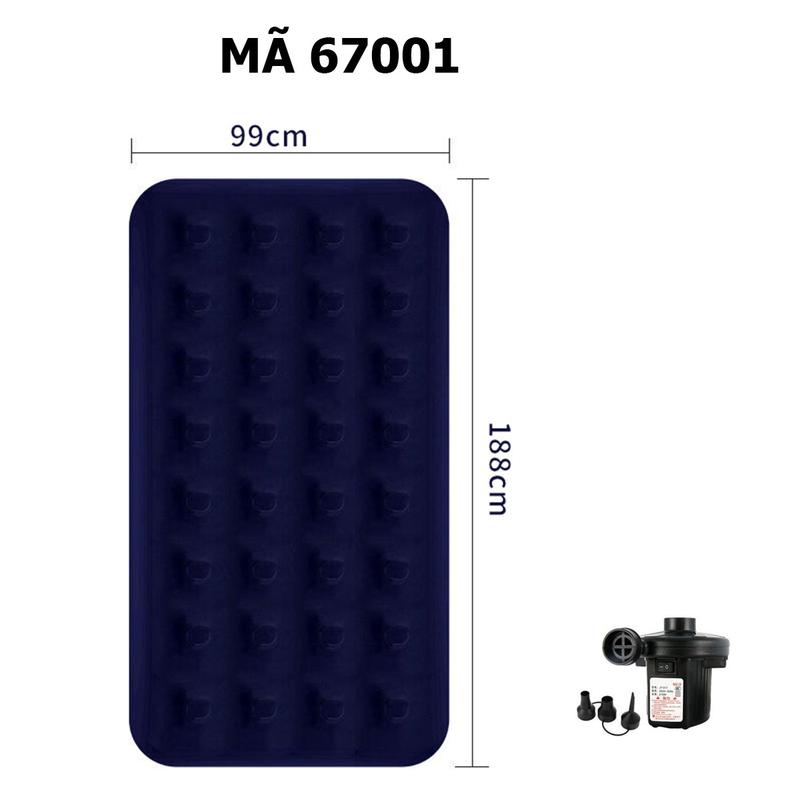 Đệm hơi Bestway 67001 Kèm bơm điện - Nệm hơi Bestway 67001