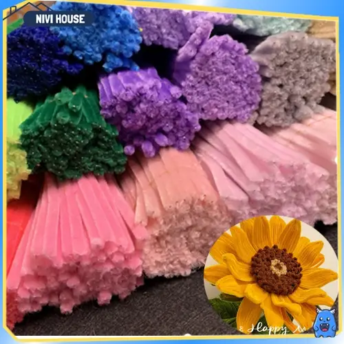 Kẽm nhung loại 1 -100 sợi Lông dày Mịn làm đồ handmade , làm hoa màu đẹp - Nivihouse