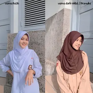 Hijab Sekolah SD SMP SMA Sporty (S,M,L) Jilbab Sport Volly Instan | Bergo Sport Bahan Jersey Premium