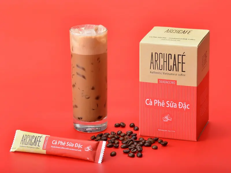 Cà phê Sữa đặc Archcafe - Condensed milk coffee- Cà phê hoà tan (12 gói x 18g) 2