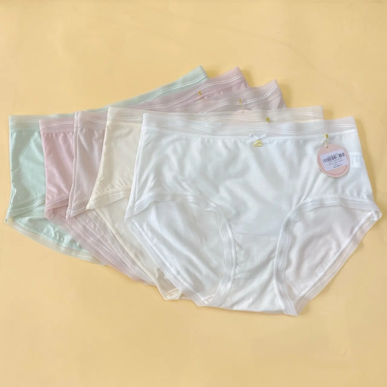 Quần Lót Nữ Cotton Thun Lạnh Mát Mịn 02481 Voi Women Trắng