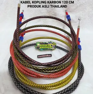kabel kopling karbon 110cm klx w175 cbr R15 R25 crf tali kopling karbon 110 cm cbr rx king vixion ninja xabre klx cb 100 cbr cb 150R w175 Motor Motorcycle