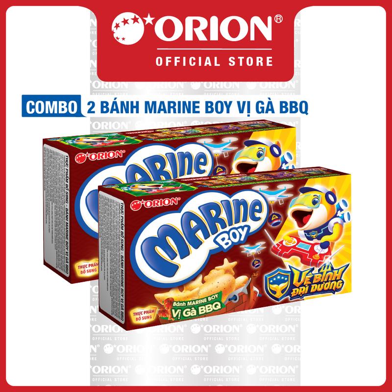 Combo 2 Bánh Cá Marine Boy Vị Gà BBQ 35g Hộp