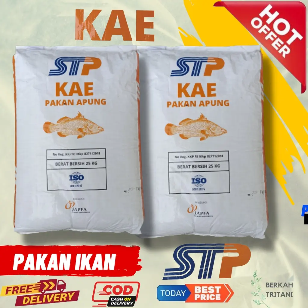 Pakan Ikan STP KAE 1KG Tinggi Protein Berkualitas