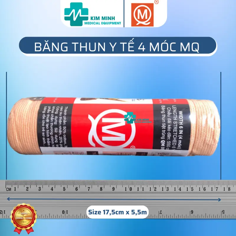 Băng thun y tế co giãn 1 móc, 2 móc, 3 móc, 4 móc hãng MQ 8