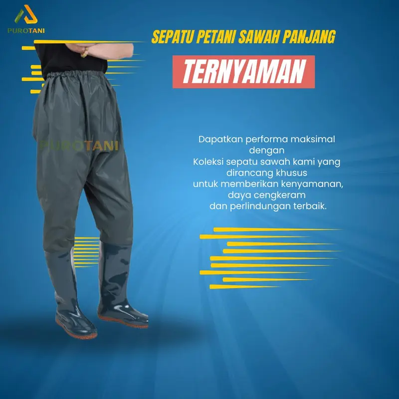 Sepatu Sawah Sepatu Boot Karet Panjang Sepinggang 110 Cm Sepatu Boots Hijau 0