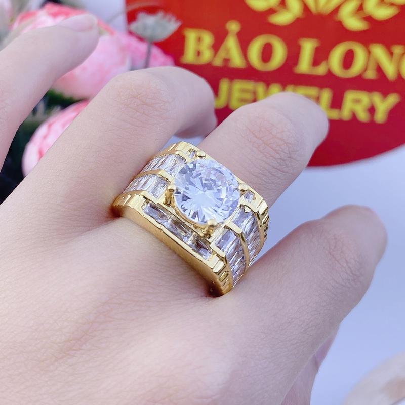 Nhẫn nam Lk15 mạ vàng 18k có lứoi bền đẹp 4