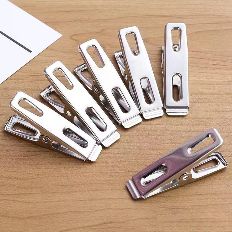 Kẹp Quần Áo Bằng Thép Không Gỉ, 40 Cái, Kẹp Quần Áo Bằng Kim Loại, Kẹp Giặt, Khăn Tắm, Tất, Ghim, Móc Treo 8