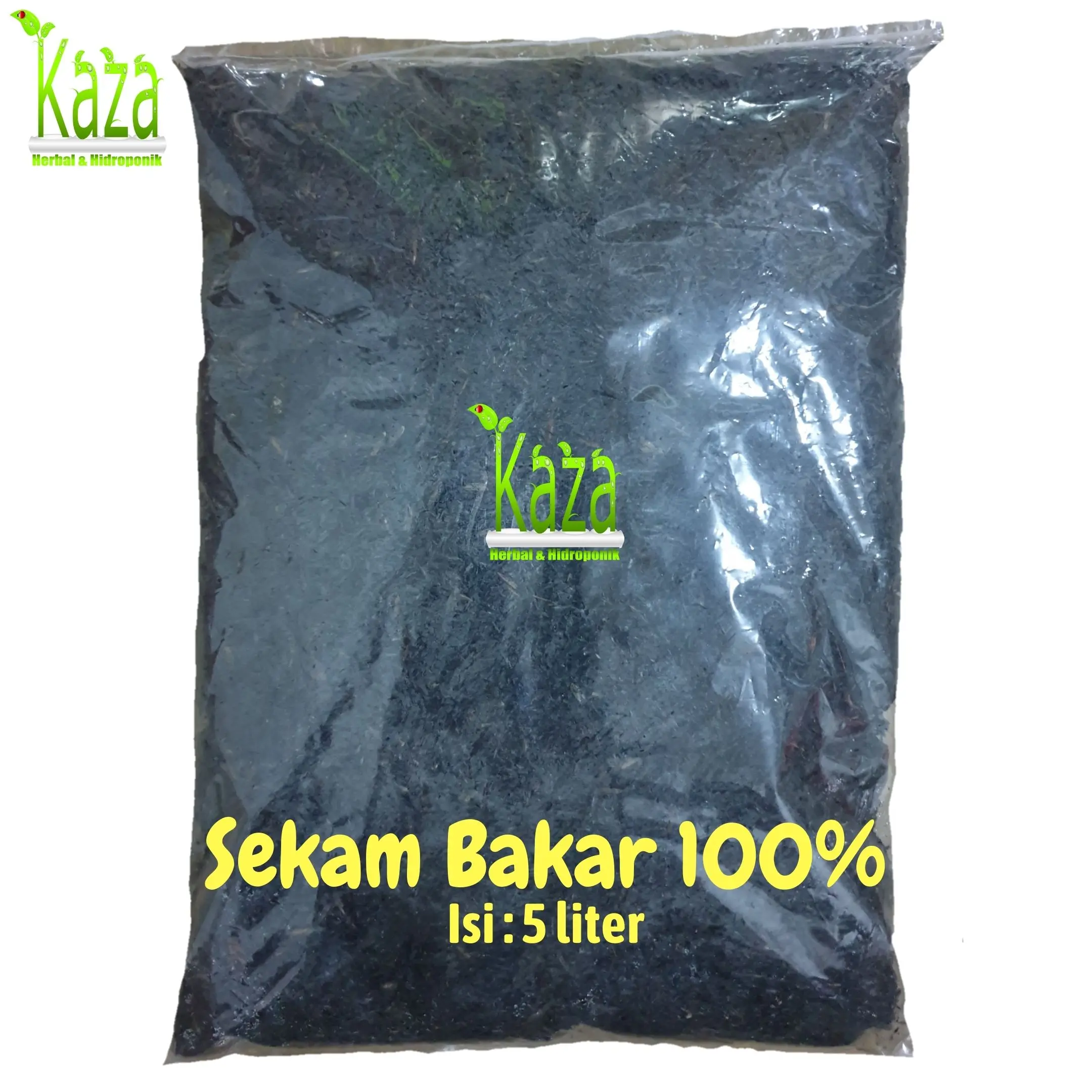 Sekam Bakar 5 liter Berat Bervariasi 800 gram sampai 1,2 kg