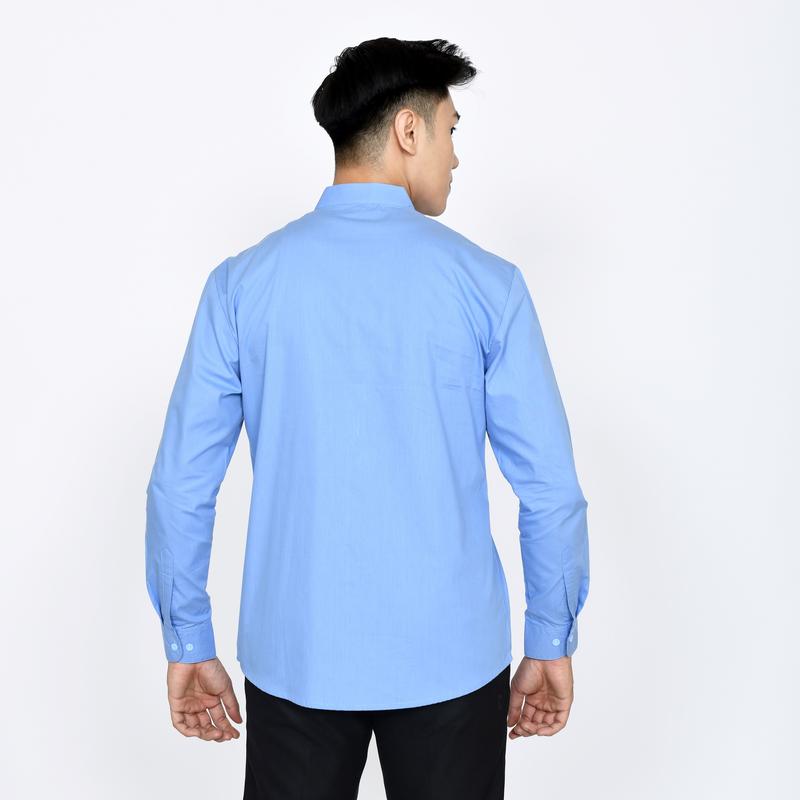 Pendeta - New Kemeja Collar Biru Langit - Japanese Cotton - Jos Miracle Bandung - Miracle - JMB Pria Baju 5