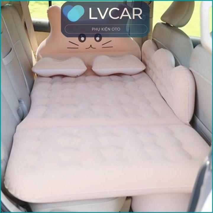 Đệm hơi ô tô, giường hơi xe ô tô mẫu MICKY - tặng kèm bơm đệm