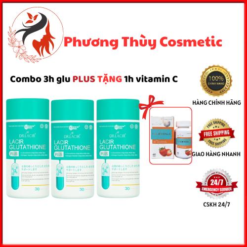 Viên Uống Glutathione 600 plus hỗ trợ đẹp da* 3H GLU PLUS TẶNG 1H VITAMIN C