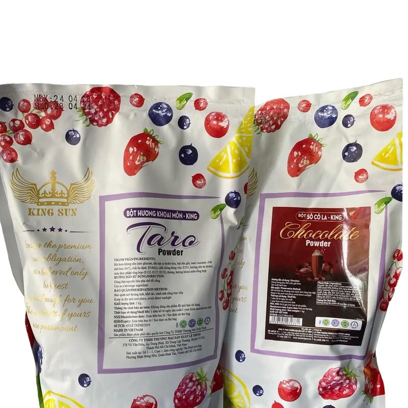[MINHMINH]- KINGSUN- BỘT HƯƠNG SOCOLA & KHOAI MÔN KING gói 1KG tạo hương sô cô la và khoai môn chất lượng cao 0