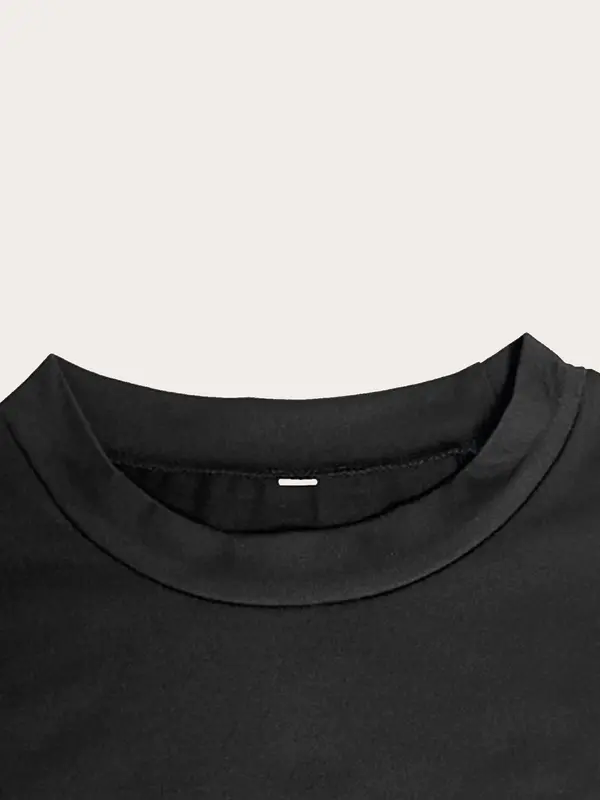Women's Letter Print Round Neck Crop Tee, Trendy Casual Street Short Sleeve Cropped T-Shirt for Daily Wear, Ladies Summer Outfit, Lady Comfort Casual Summer Clothes 5