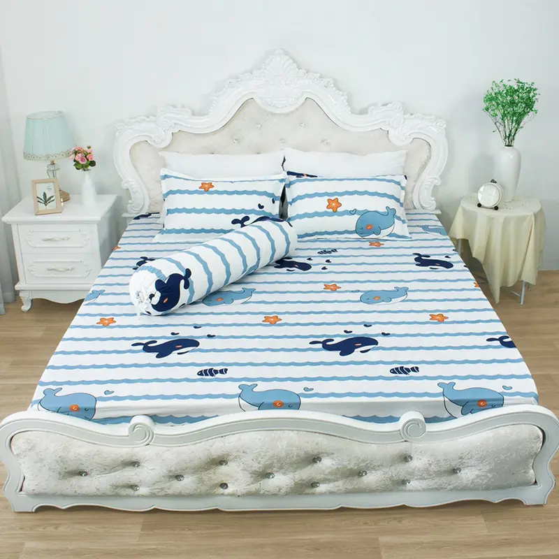 Bộ Ga Gối ( 1 ga kèm 2 vỏ gối nằm ) nhiều Mẫu, Ga bo chun đầy đủ kích thước 7