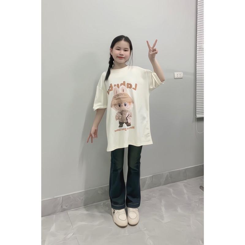 (LOE NẤM LÙN 9 tấc) QUẦN JEANS NỮ ỐNG LOE CAN GẤU BẢN NẤM LÙN 90cm Pants quansuong namlun