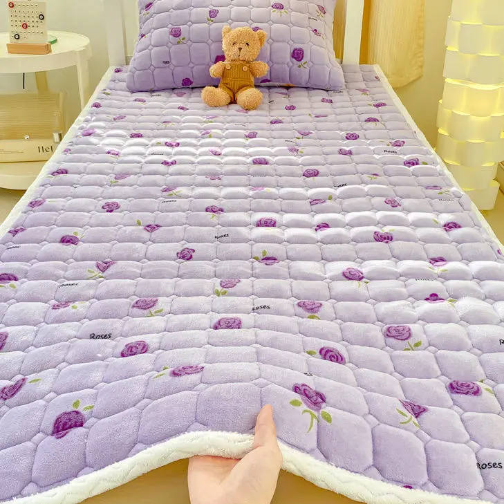 Đệm Nệm Sợi Sữa, Đệm Nằm, Đệm Gia Đình Và Ký Túc Xá, Thích Hợp Cho Sinh Viên, Nệm Đơn, Chăn Dày, Nệm Đệm Bông, Ga Trải Giường Nhung, Năm 2024 6