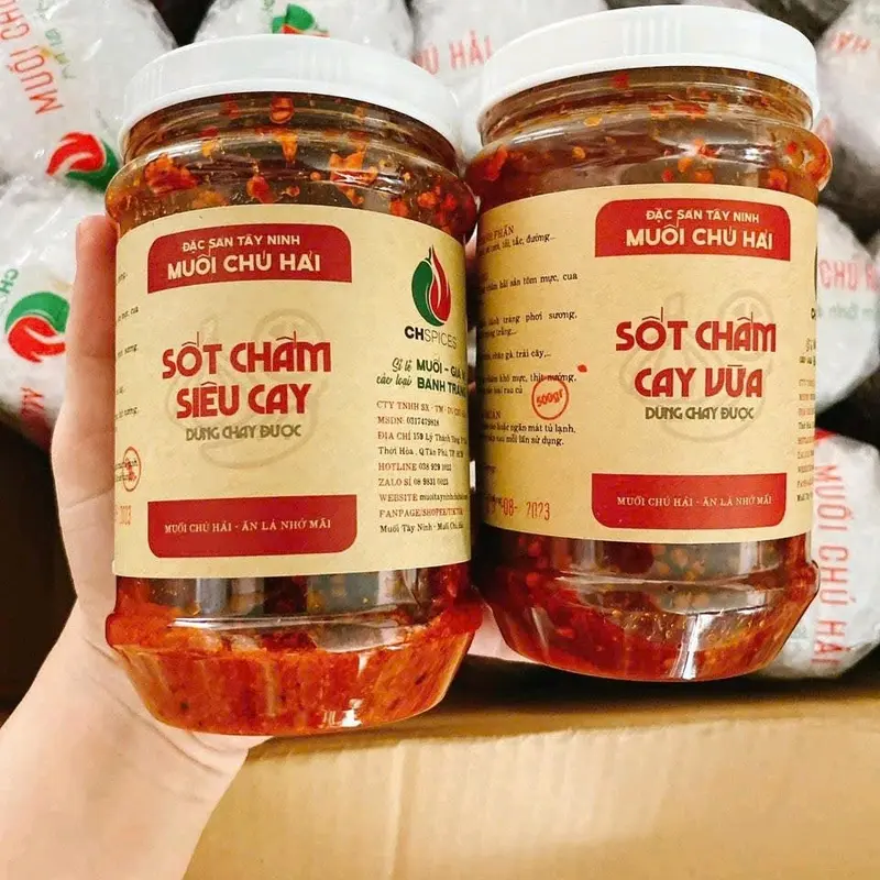 [COMBO 2 HŨ] MUỐI CHÚ HẢI 500G - SỐT CHẤM GIA VỊ chuhai sốt chú hải 0