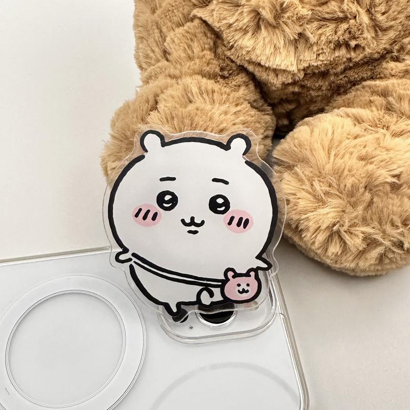 Product Introduction of Japanese Cartoon Chiikawa Magnetic Suction Bracket Cute Giikawa Lazy Bracket opposite Sex Epoxy Airbag Bracket 20
