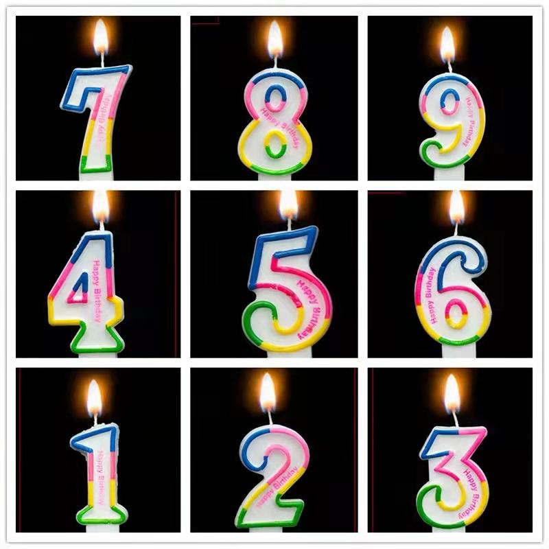 Product Introduction of 0-9 numbre candle party needs birthday candle party supplies PARTY GO 9