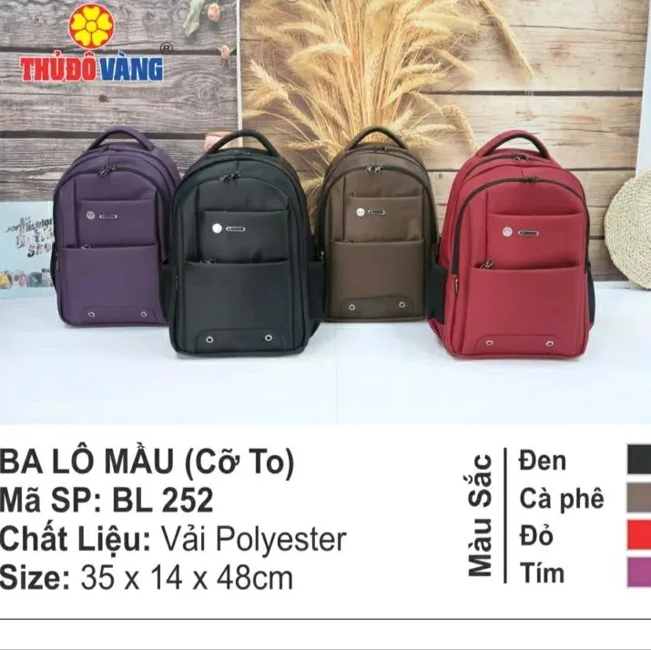Balo cỡ to. BL252. Thủ Đô Vàng