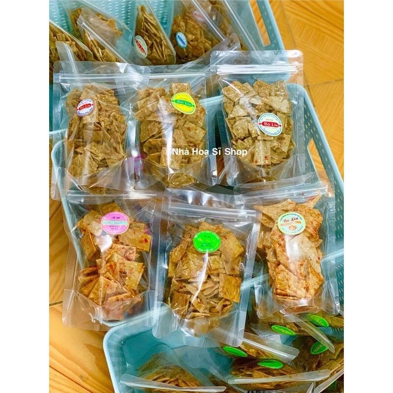 Bánh tráng sấy mắm đục mắm tỏi sa tế giòn ngon Bình Định cơm cháymắmhành Snack Food banh trangsua trang