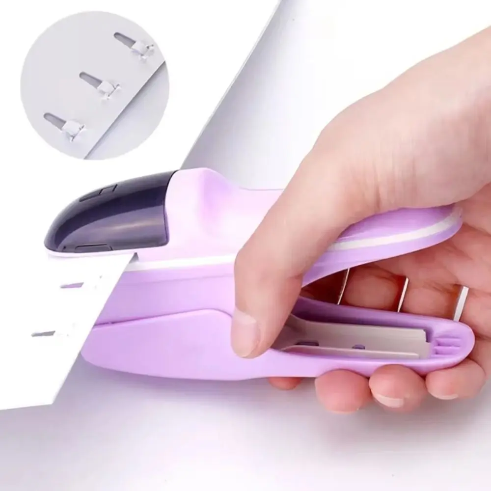 Stapler Without Staples Handheld Stapleless Stapler Mini Safe Document ...