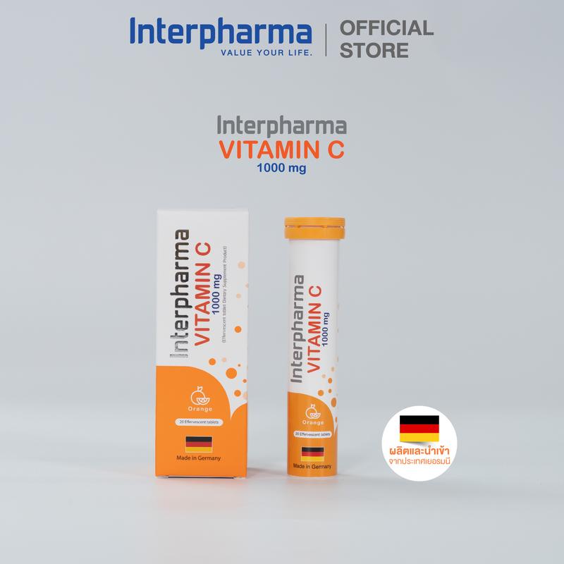 Interpharma VITAMIN C 1,000 mg - วิตามินซีรูปแบบเม็ดฟู่ - TikTok Shop ...