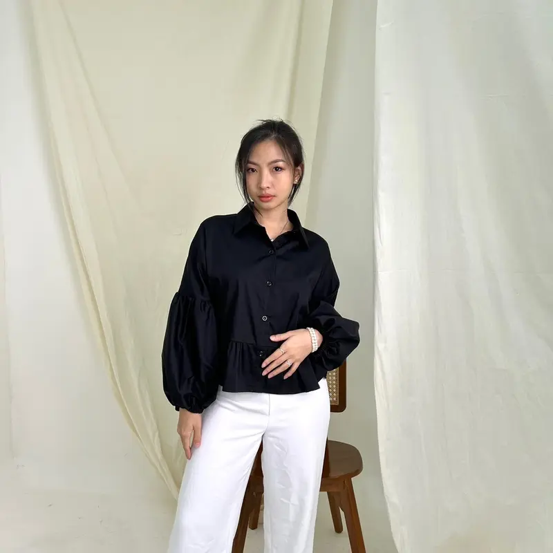 [FOYE] Kim Top / Kemeja Wanita / Atasan Wanita / Cotton Shirt 7