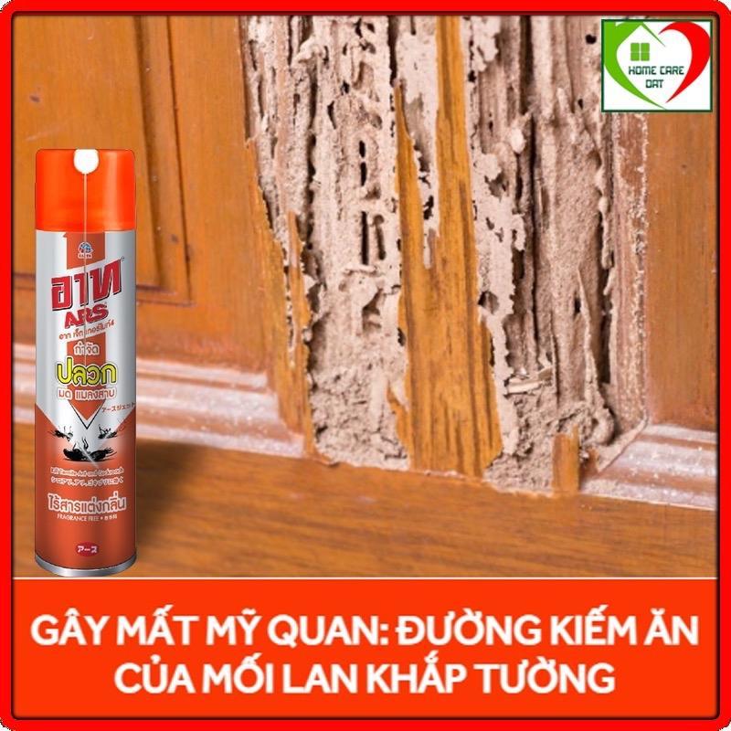 BÌNH XỊT DIỆT MỐI MỌT VÀ CÁC LOẠI CÔN TRÙNG ARS JET 600ml Jet Termite4