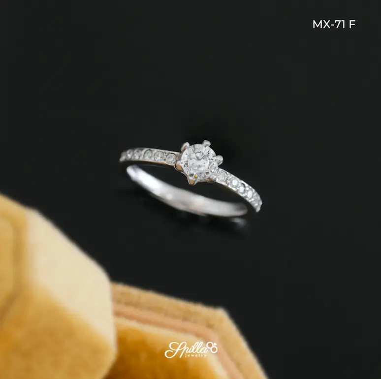 Wedding Ring MX-71 Cincin Pernikahan Wanita Diamond Permata