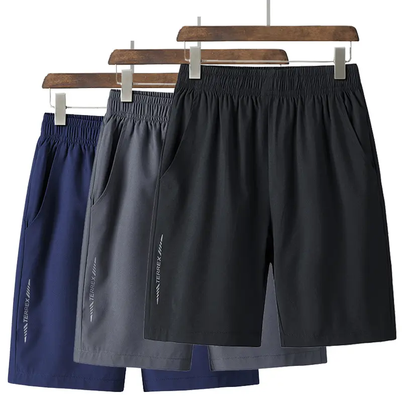 Summer New Trendy Men's Beach Casual plus Size Four-Sided Stretch Shorts