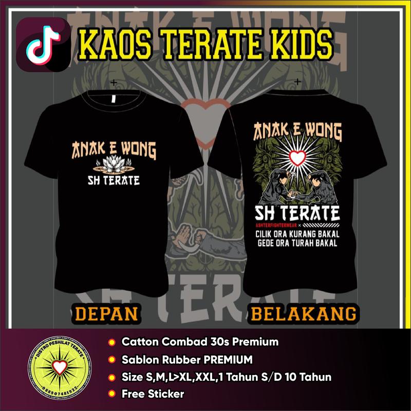 KAOS TERATE KIDS ANAK E WONG SH TERATE PASANG 0