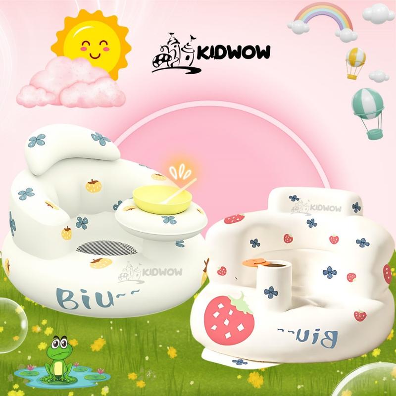 ghế tập ngồi cho bé, Ghế Phao Tập Ngồi Cho Bé Từ 6 Tháng Tuổi Hình Vịt Vàng Đáng Yêu Heo