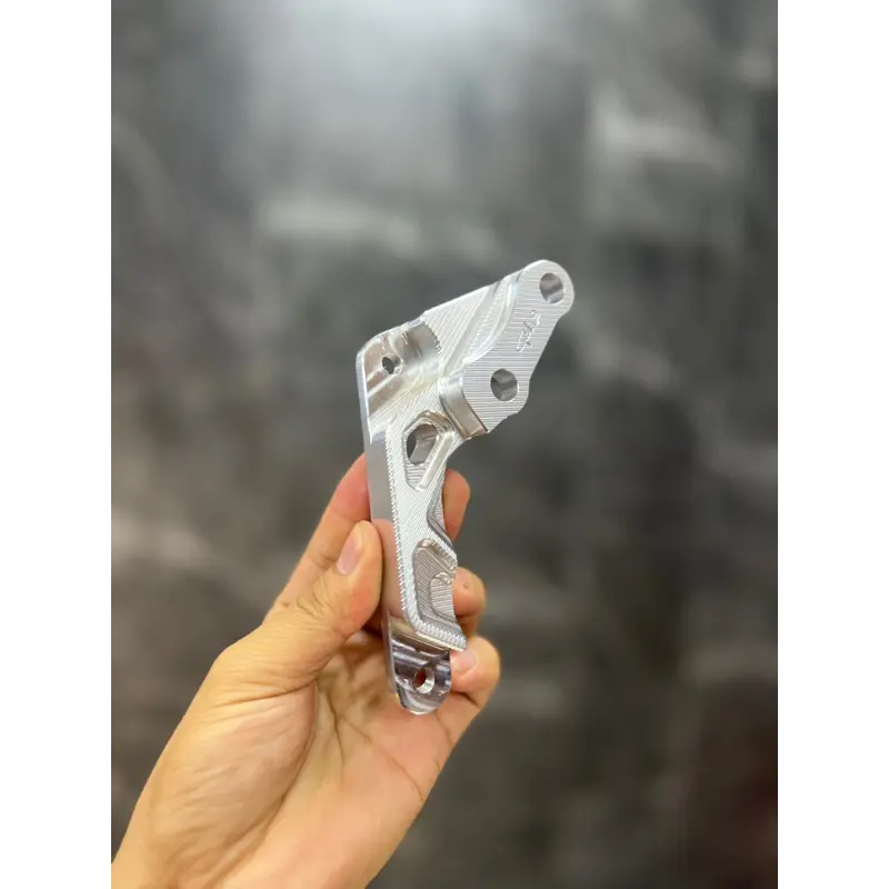 Pát cnc heo 4 piss cho các dòng xe - hiệu GH racing - đen hoặc bạc - phụ kiện thay thế hụ tùng 6