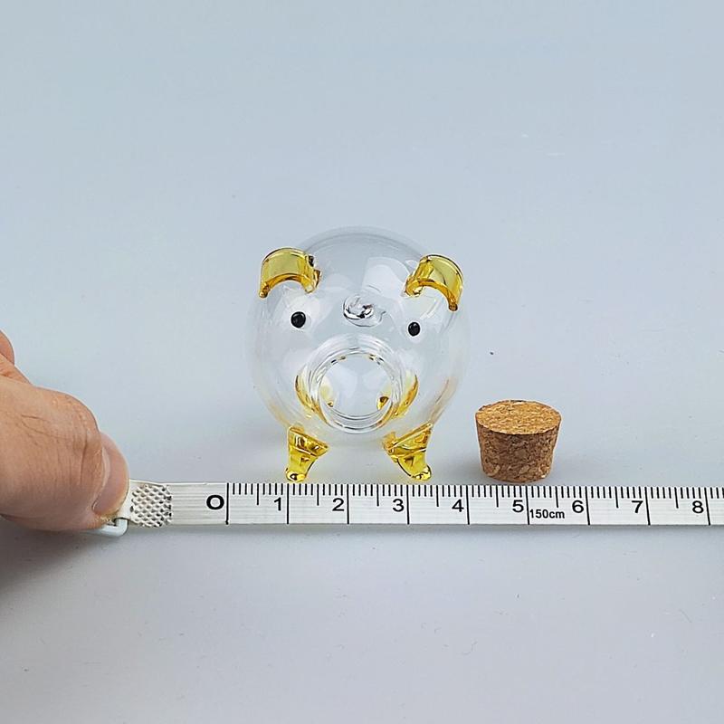 Product Introduction of COD 4cmX5cm Mini Piggy Bank for Beans 1.57inchX1.97inch Glass Box Desktop Accessories Office Decorations Gifts Newest Version 4