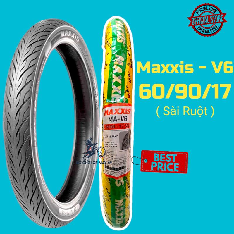 Vỏ Lốp Xe Máy Maxxis V6 60 90 17 Gai Xương Cá Phụ Kiện