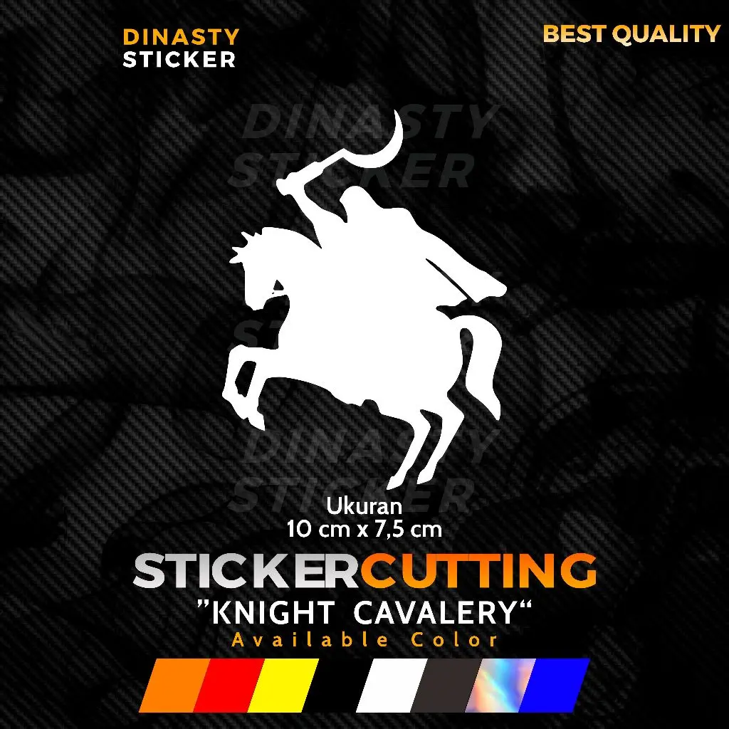 STICKER STIKER CUTTING KNIGHT CAVALERY | PASUKAN BERKUDA