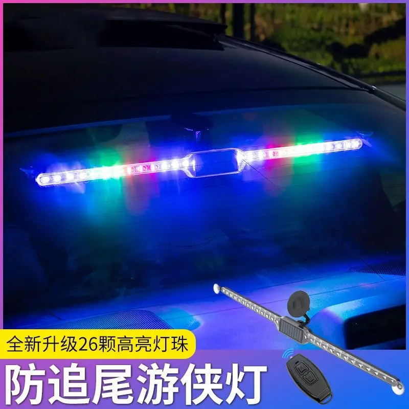 Đèn Chớp Chống Va Chạm Năng Lượng Mặt Trời, Cho Xe Hơi, Đèn Led, Thay Đổi Đồ Trang Trí, Chống Va Chạm, Không Dây, Đèn Ranger Chạy Ngựa Đầy Màu Sắc